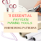 11 Essential Pattern Making Tools for Drafting Sewing Patterns