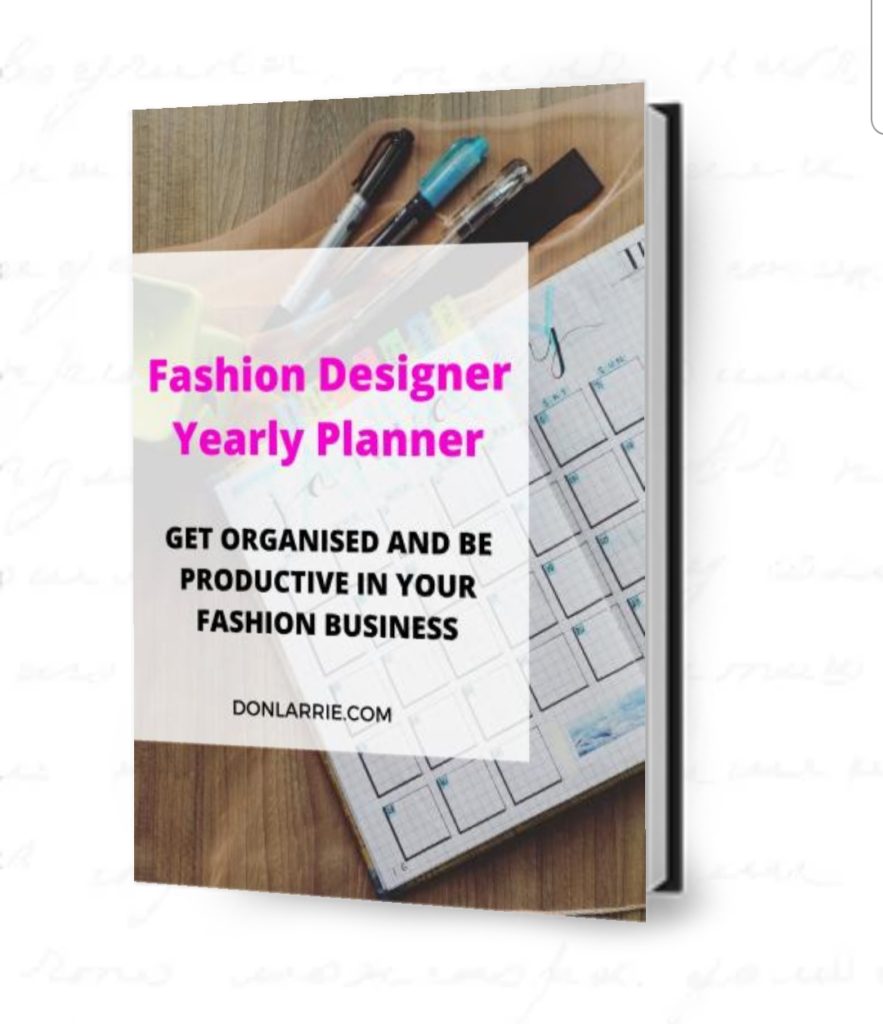 Fashion Designer yearly planner
