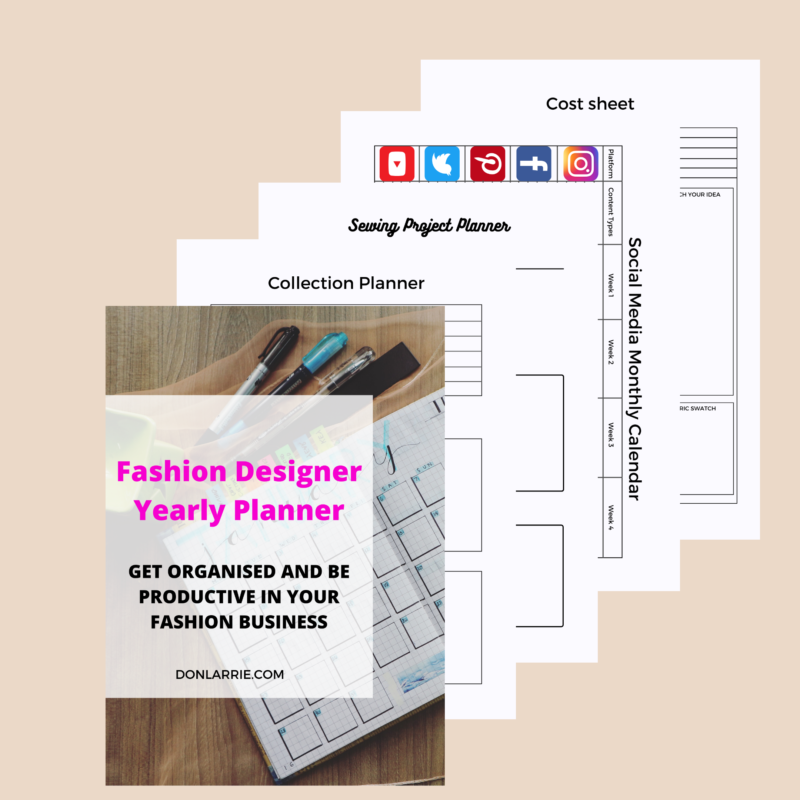 Fashion Designer Yearly Planner