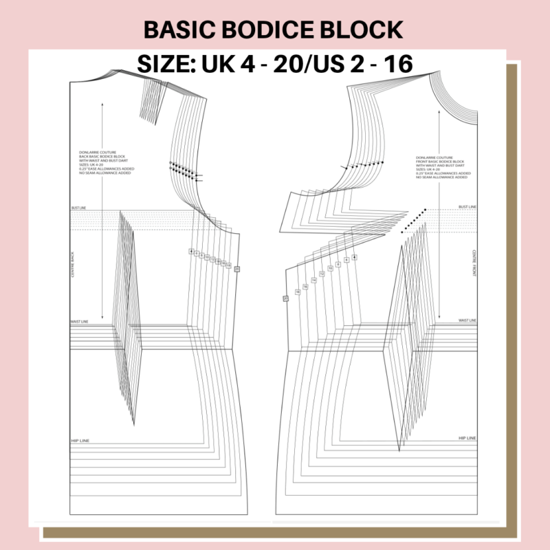 BASIC BODICE BLOCK – DIGITAL