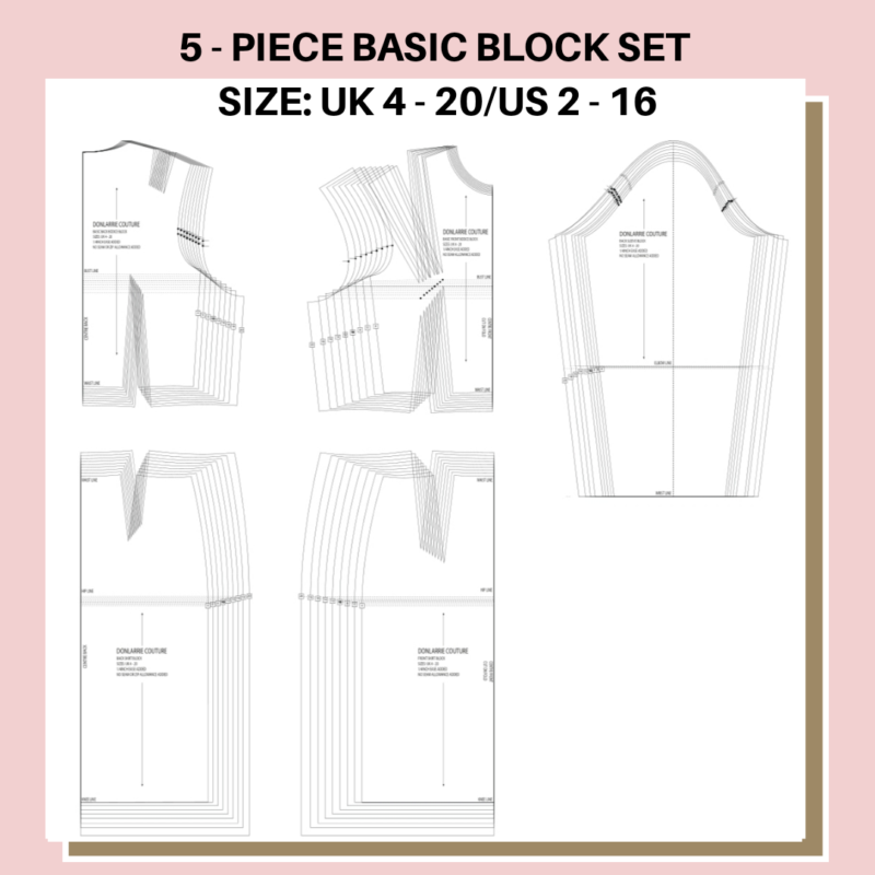 5 – PIECE BASIC SET BLOCK – DIGITAL PATTERN