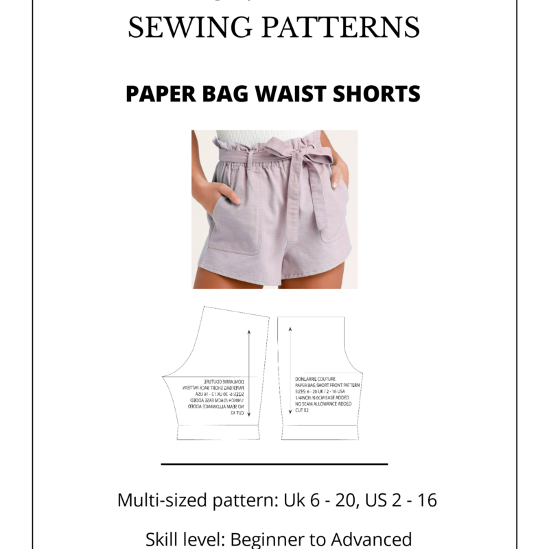 PAPER BAG SHORTS PATTERN