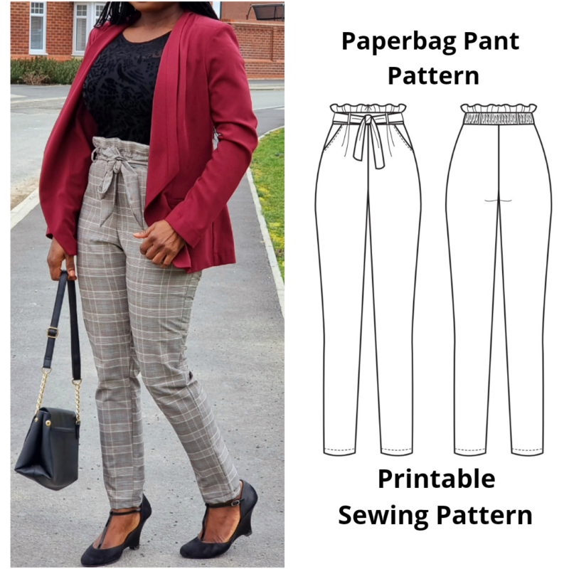 TANIA PAPERBAG PANT – DIGITAL SEWING PATTERN